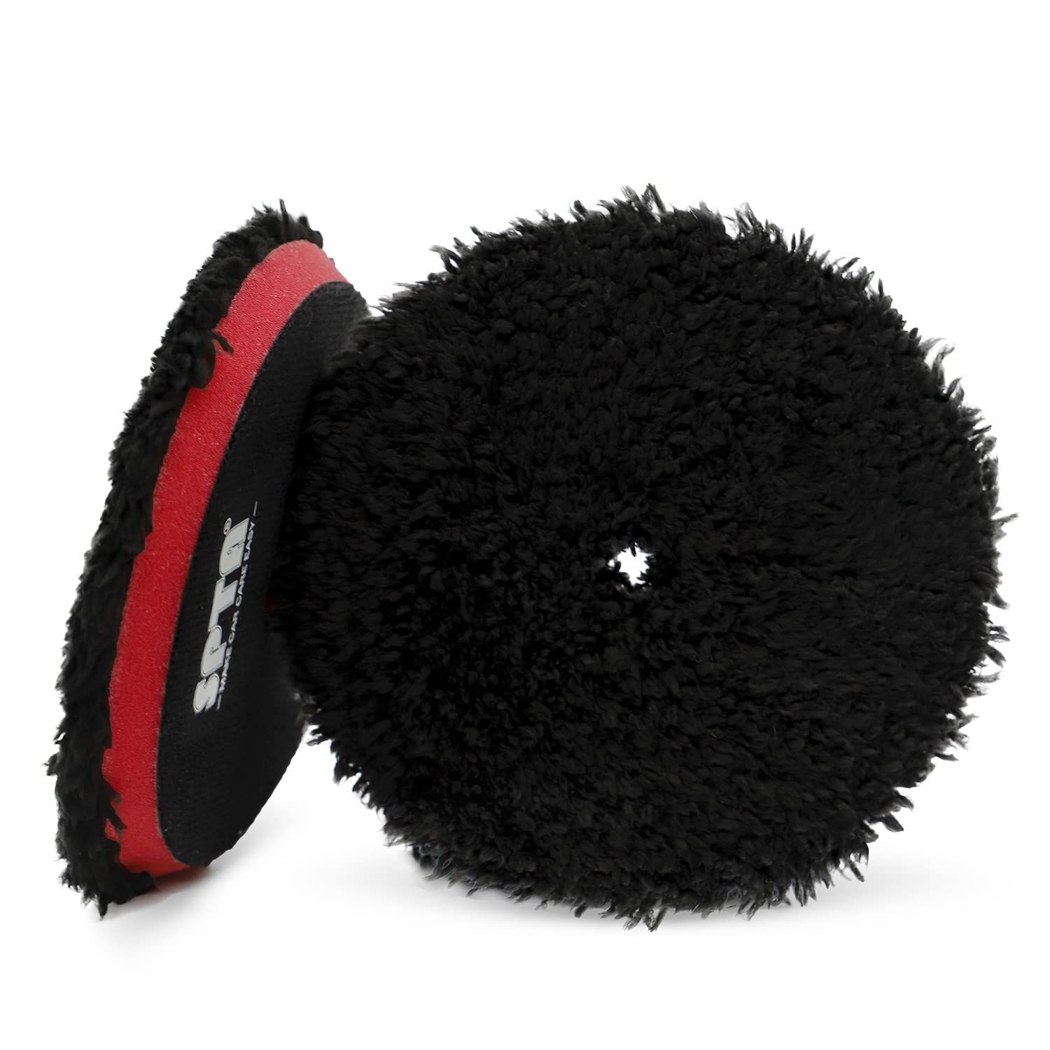 SPTA Microfiber Polishing Pad 150mm cutting face for swirl removal and smooth cutting.