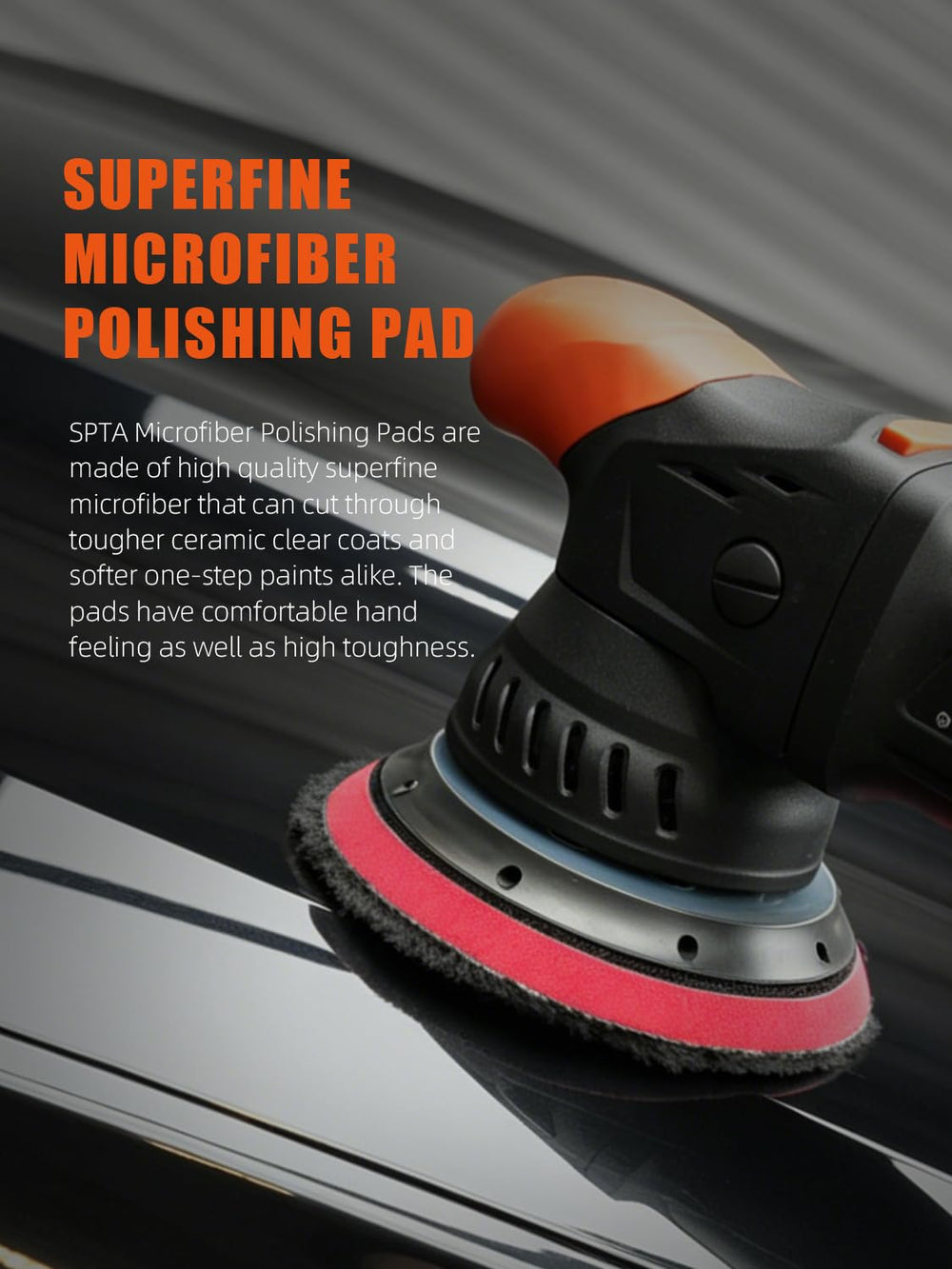 SPTA Microfiber Polishing Pad 150mm easy cleaning after use helps maintain performance.