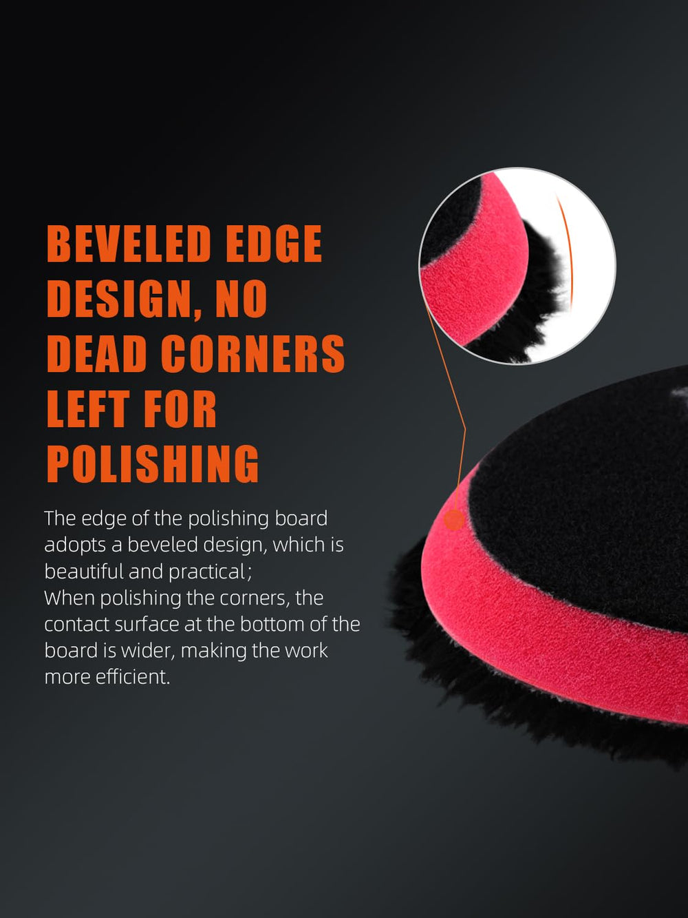 SPTA Microfiber Polishing Pad 150mm finishing face for high gloss and reflections.
