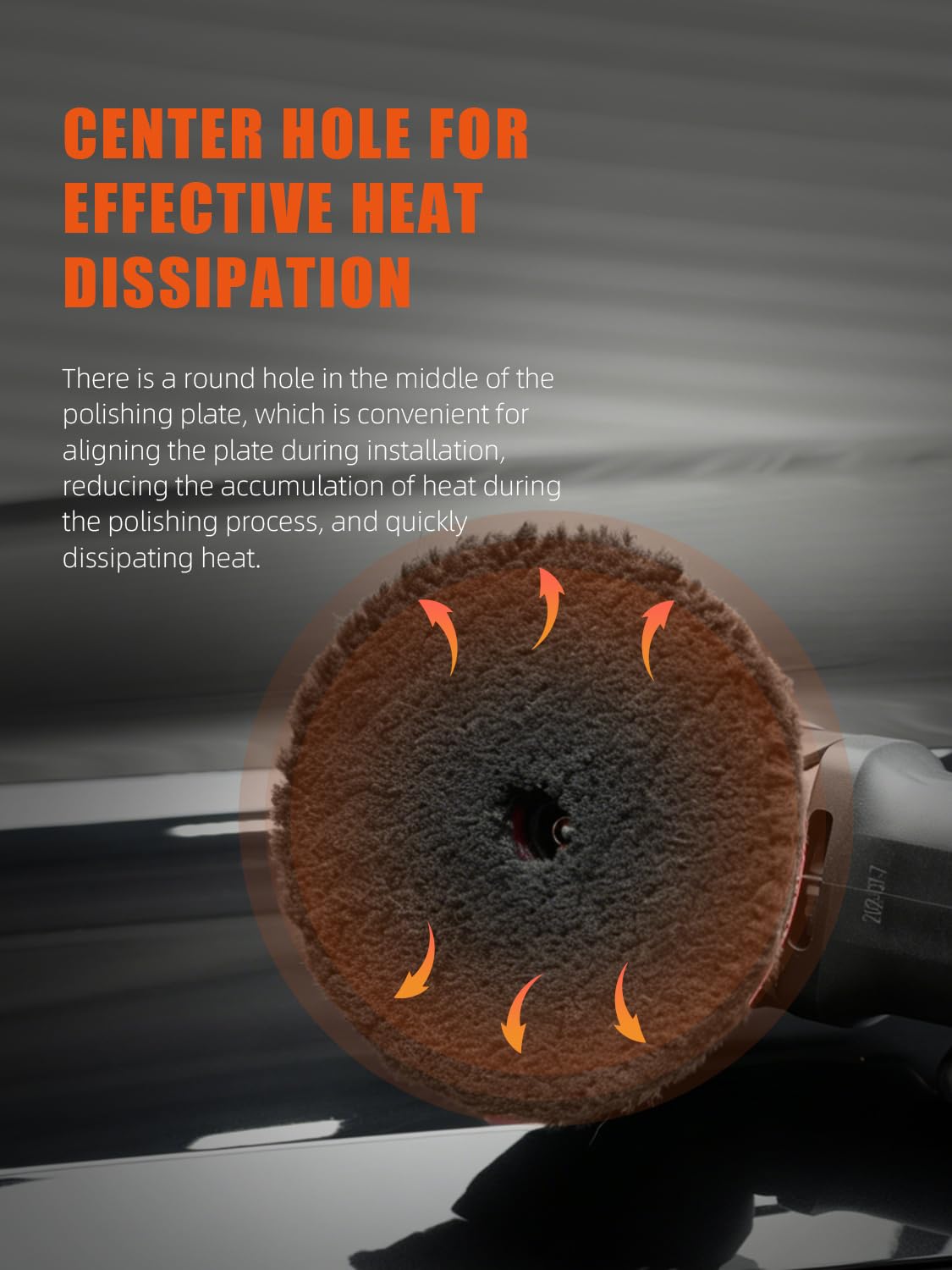SPTA Microfiber Polishing Pad 150mm microfiber detail for even cut and consistent finish.