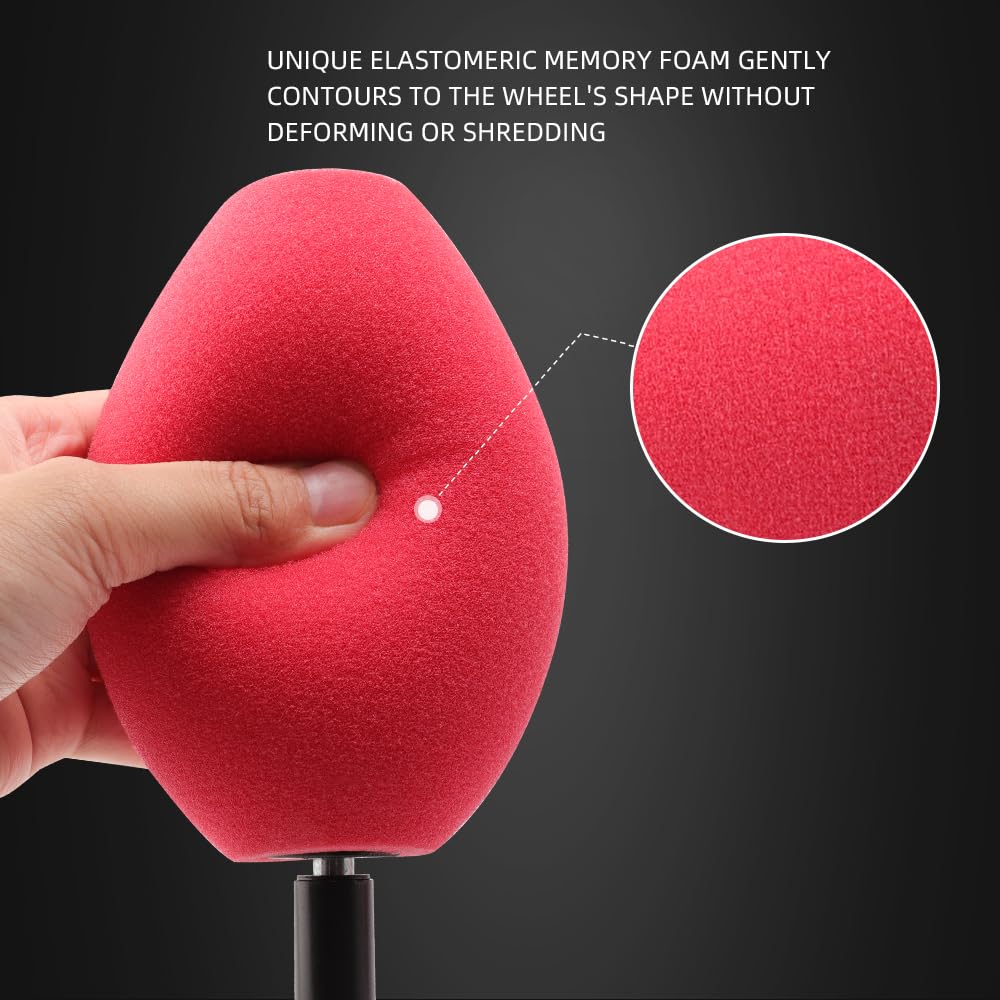 SPTA polishing tool on drill close-up shows ergonomic design