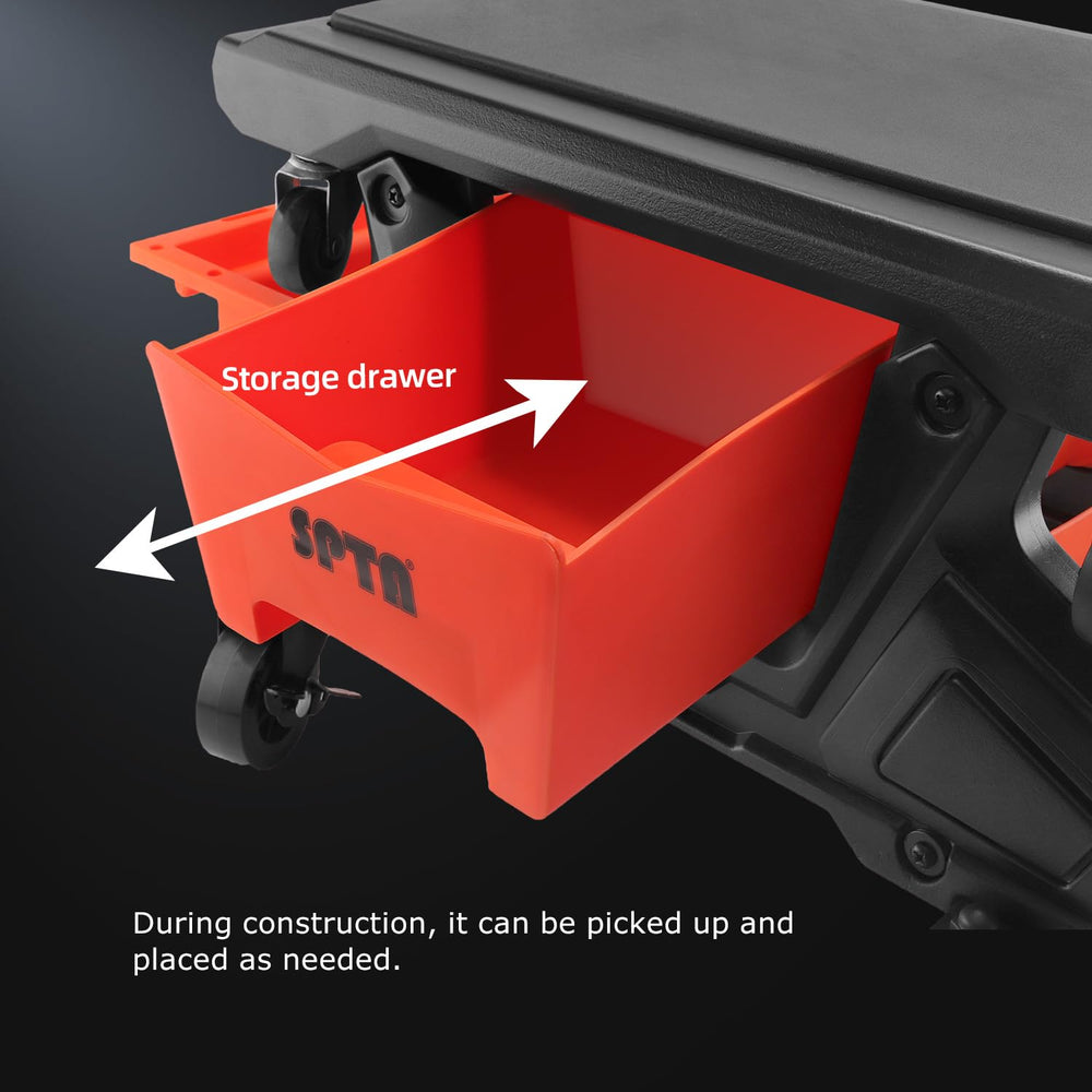 SPTA PT161 soft rubber cushion seat provides comfortable support during tasks