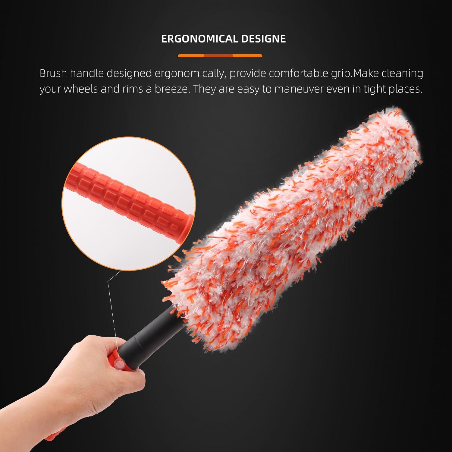 Removable brush covers with two replacements for maintenance