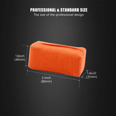 SPTA suede-coated applicator highlights gentle coating transfer for smooth finishes.