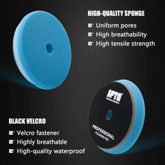 SPTA T120 heavy-cut pad 5in removes heavy oxidation and deep scratches effectively
