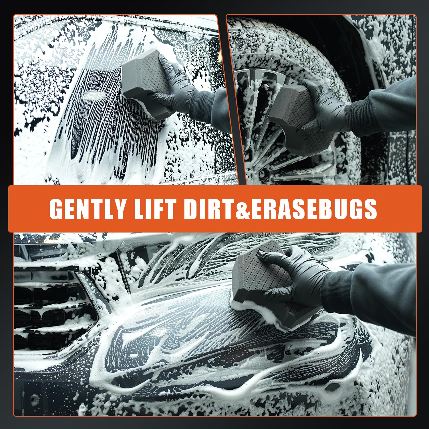 SPTA Ultra Safe Sponge protects wheel finishes during delicate cleaning
