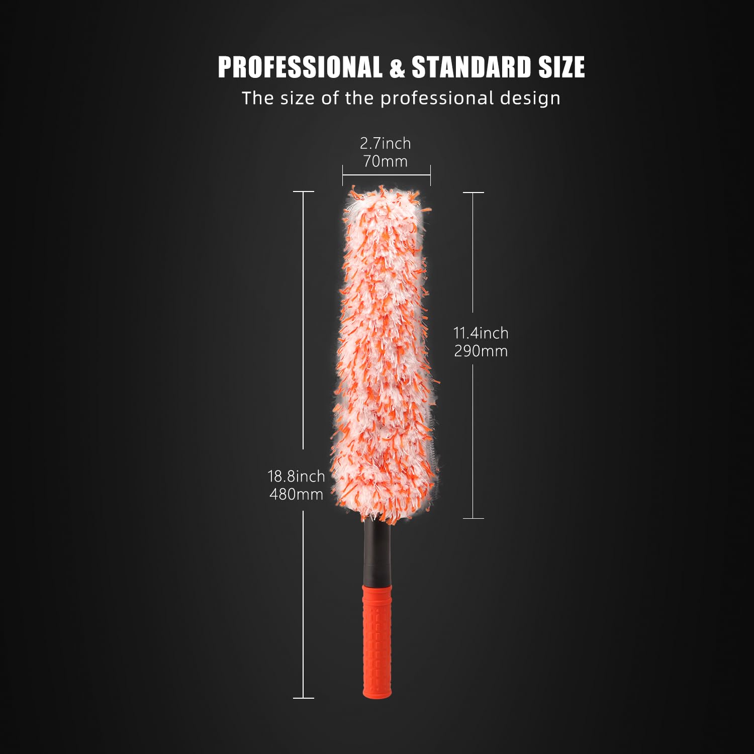 SPTA wheel brush bendable blade enables angle cleaning