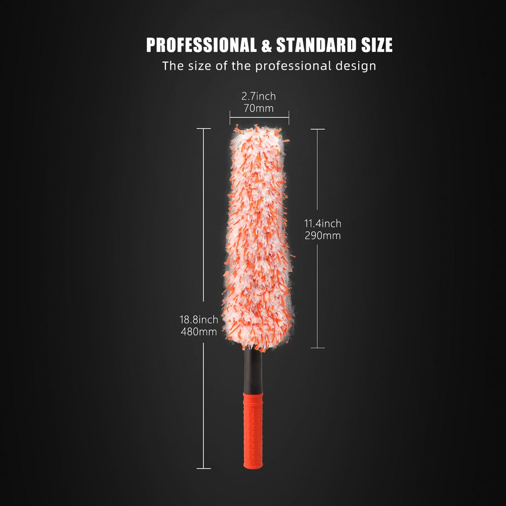 SPTA wheel brush bendable blade enables angle cleaning