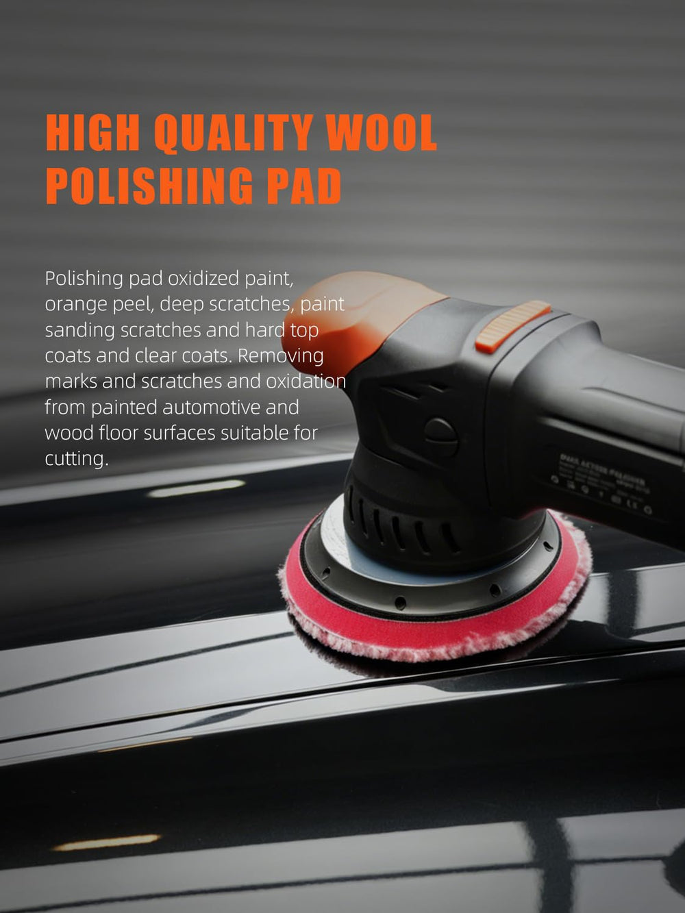SPTA wool pad removes oxidation and orange peel on painted surfaces for better prep.