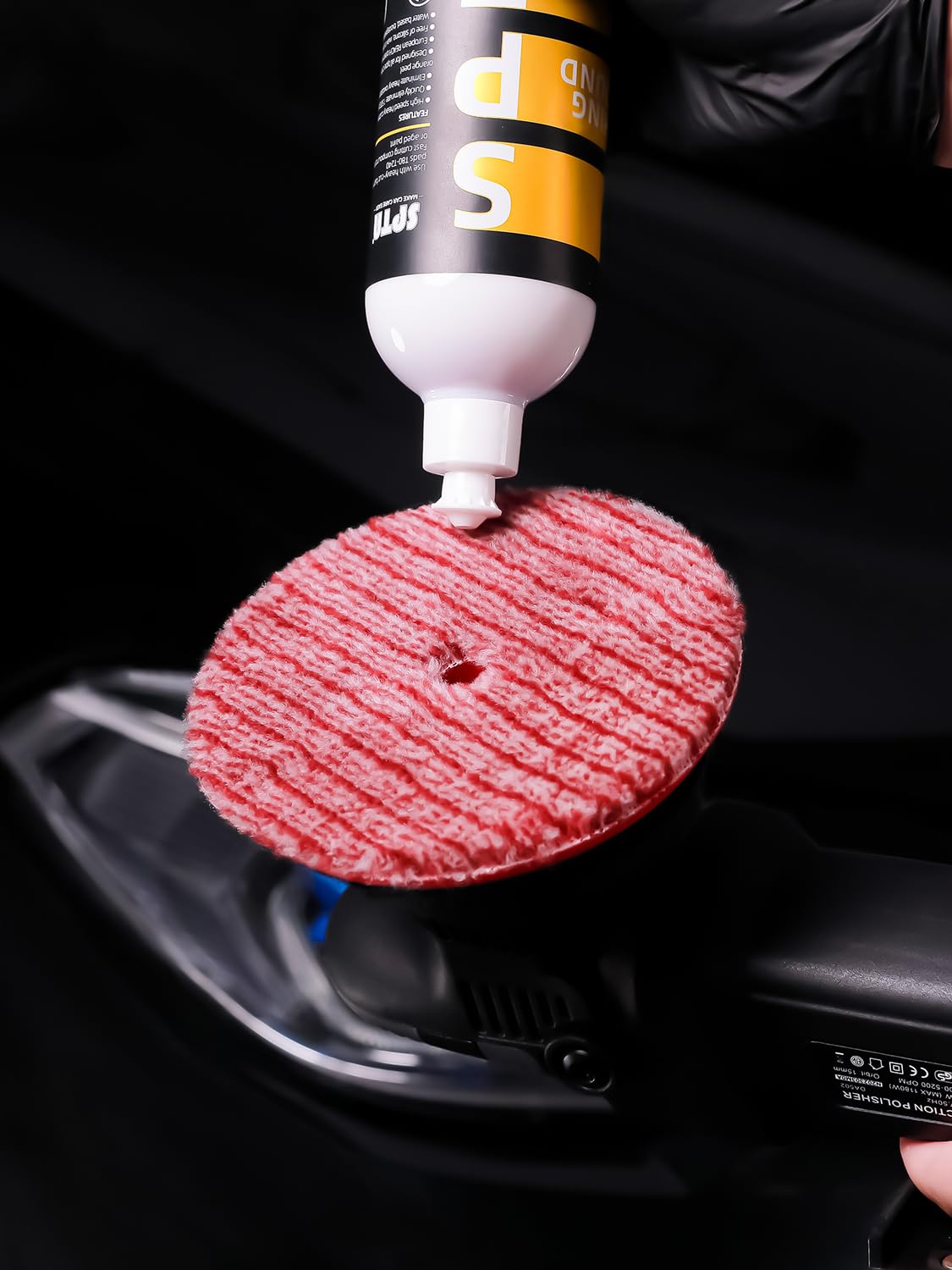 SPTA wool pad paint-polish compatible 6in for varied coatings