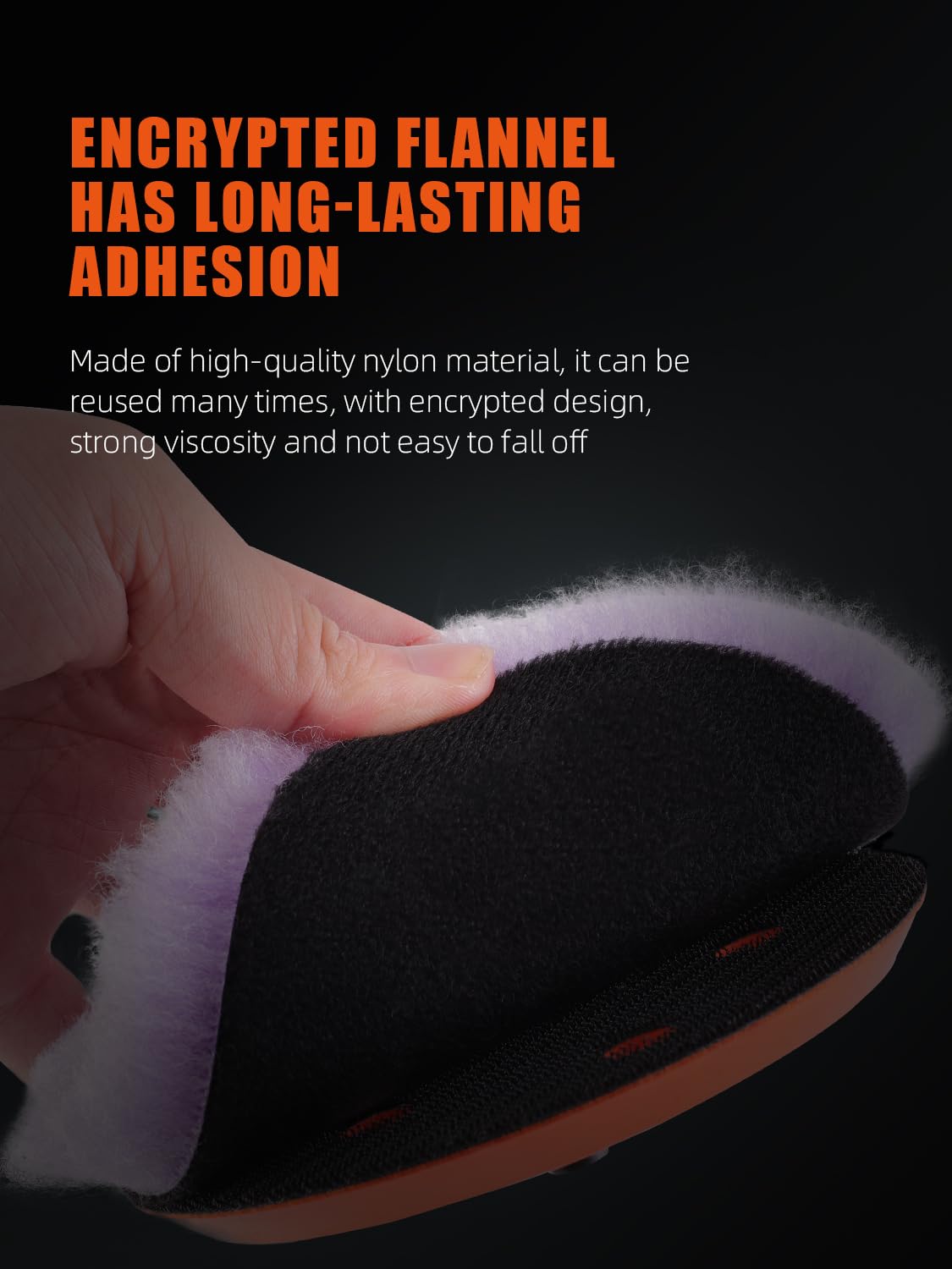 SPTA wool polishing pad 125mm purple close-up wool texture for aggressive cutting