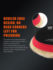 SPTA wool polishing pad 5in right view for balanced polishing action