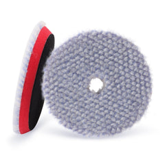 SPTA 6-inch blue coarse wool pad mounted on car polisher for heavy cutting