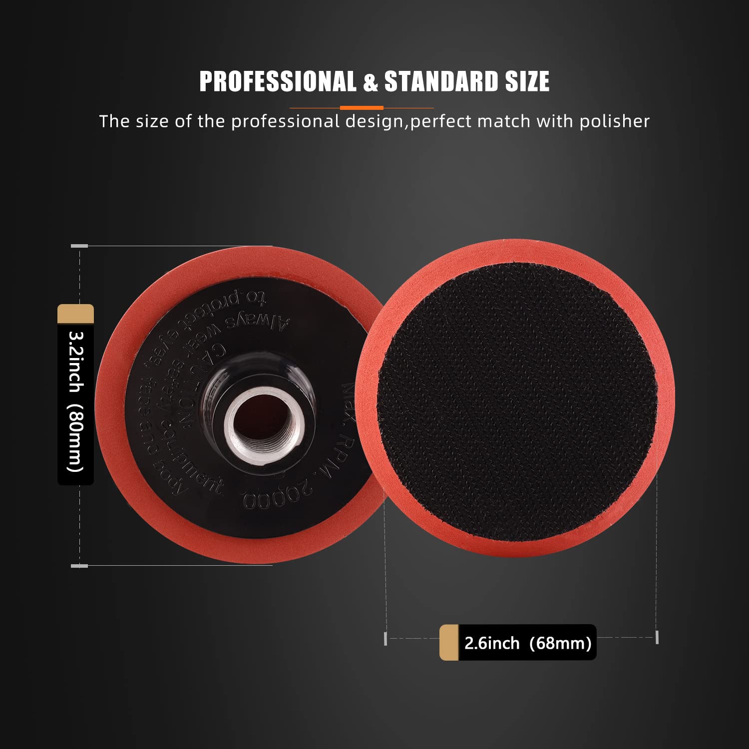 SPTA backing plate 5/8-11 thread for easy polisher attachment
