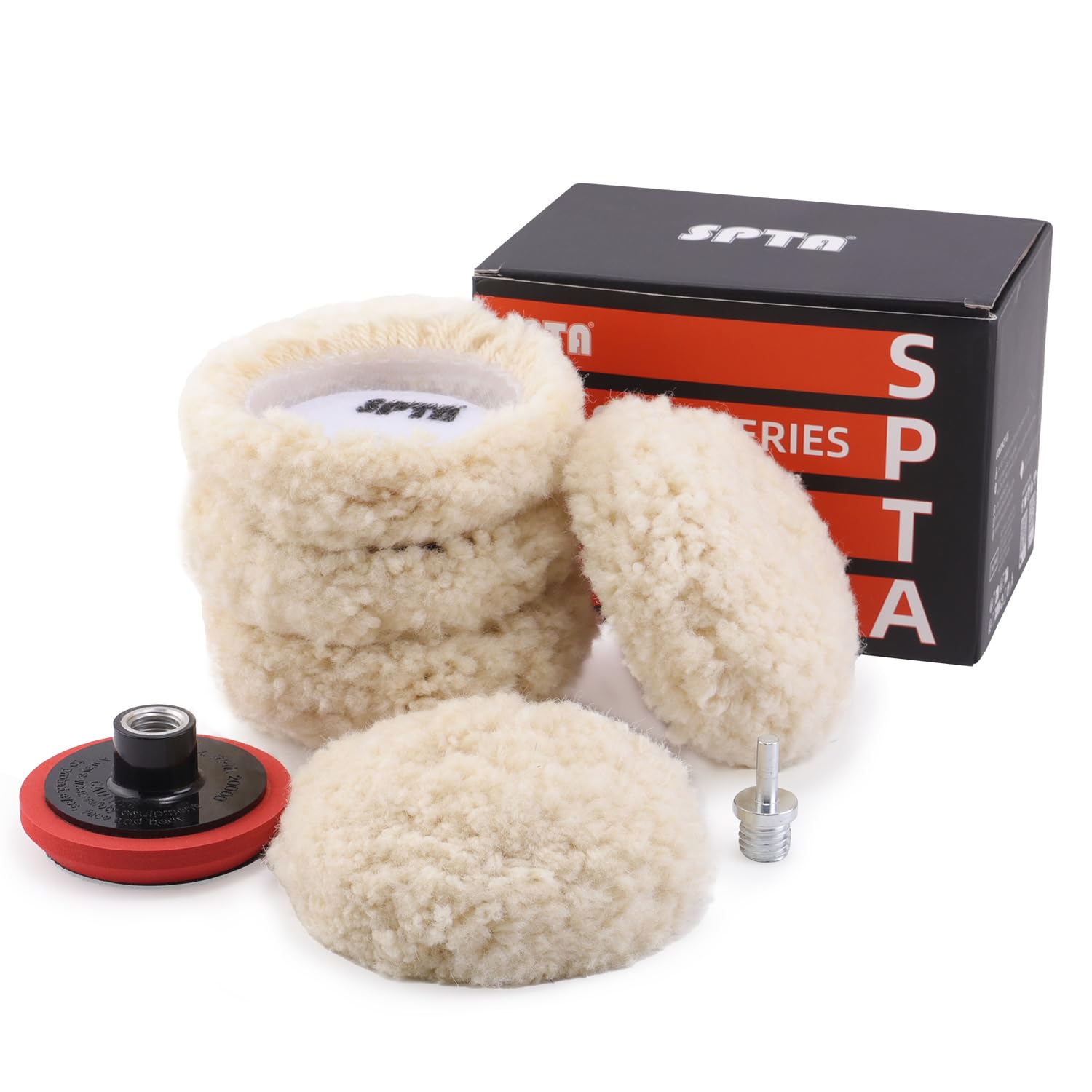 SPTA packaged set image communicates the complete kit with pads and accessories