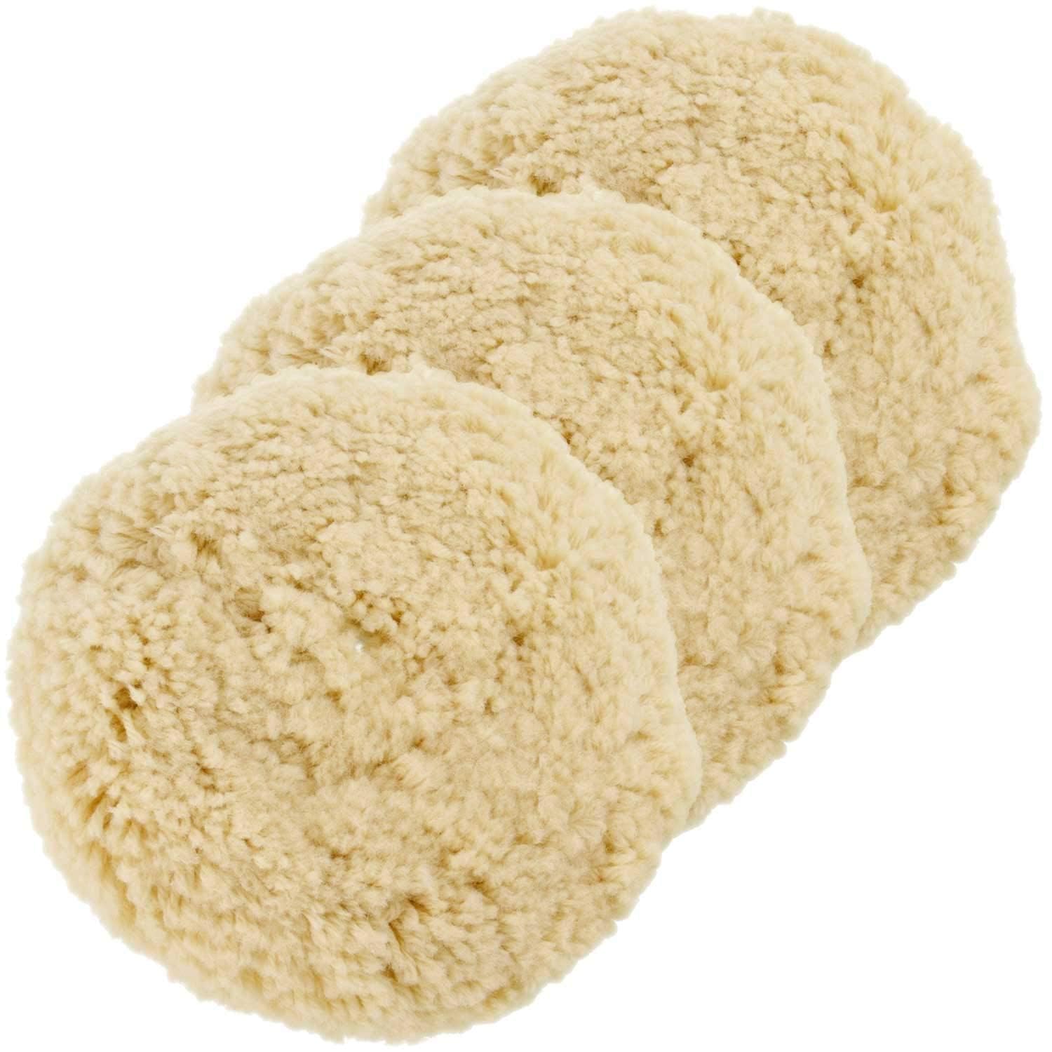 SPTA wool polishing pad on car panels to remove light scratches