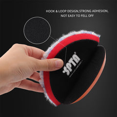 SPTA wool pad used on car paint to remove surface blemishes