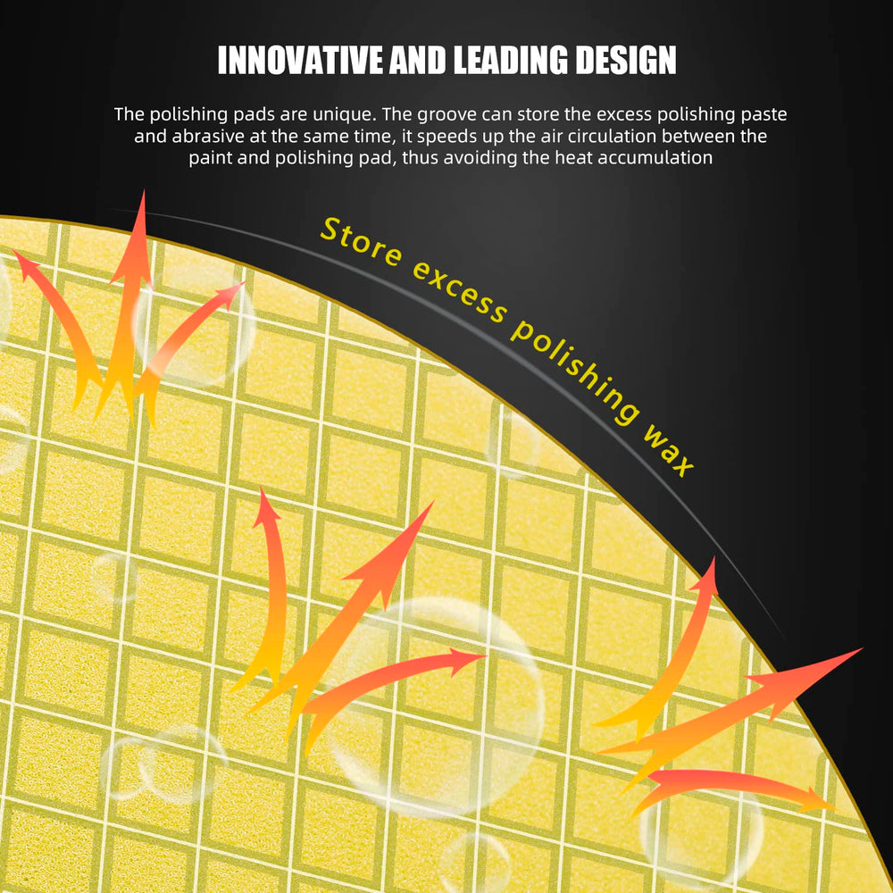 SPTA Yellow T80 pad polyurethane sponge structure supports even pressure and longevity