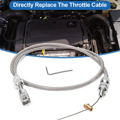 Spurtar aluminum fittings on the throttle cable for durability