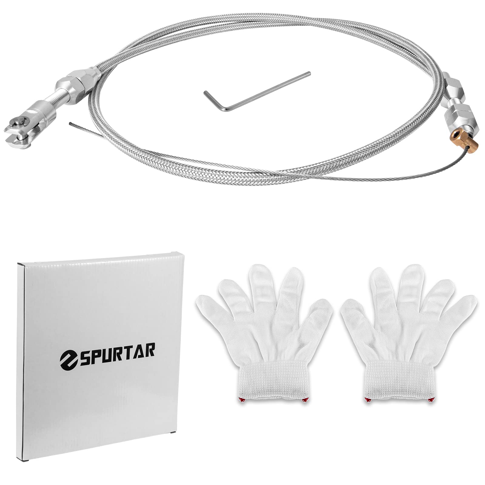 Spurtar LS1 engine throttle cable installed example
