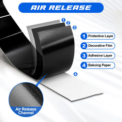 Spurtar repositionable vinyl wrap allows easy adjustments during application.