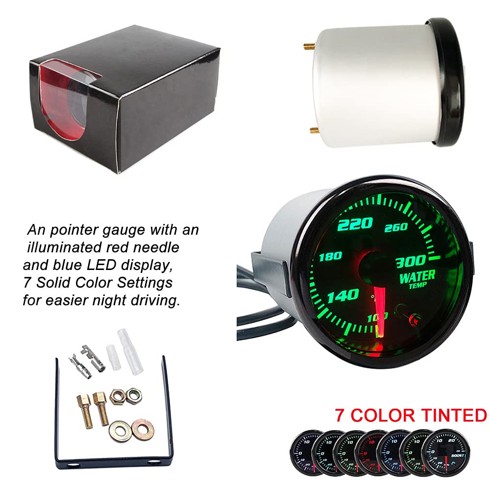 SREUOIL 2-inch dial face shows large temperature readout