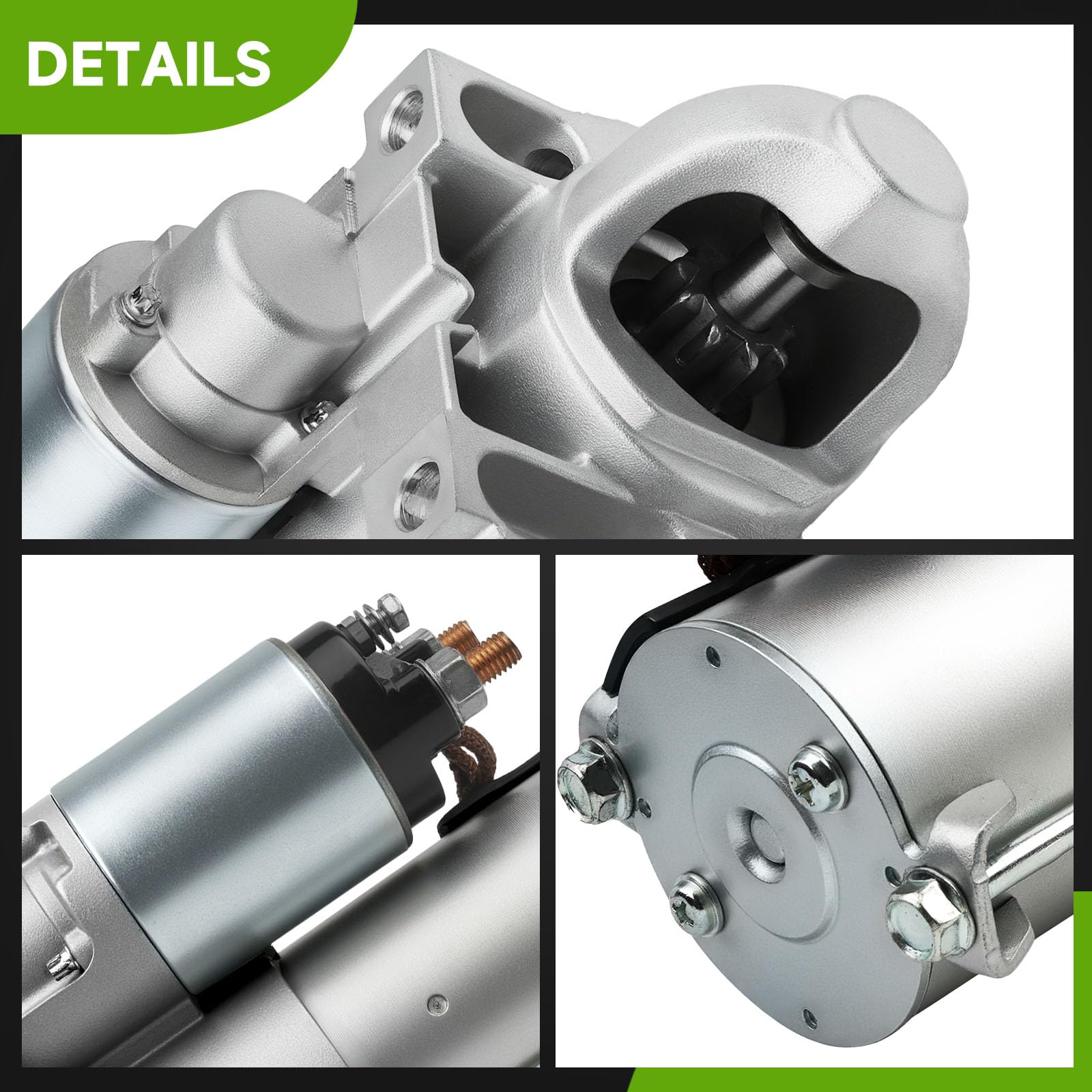 Srosant starter packaging label showing part compatibility