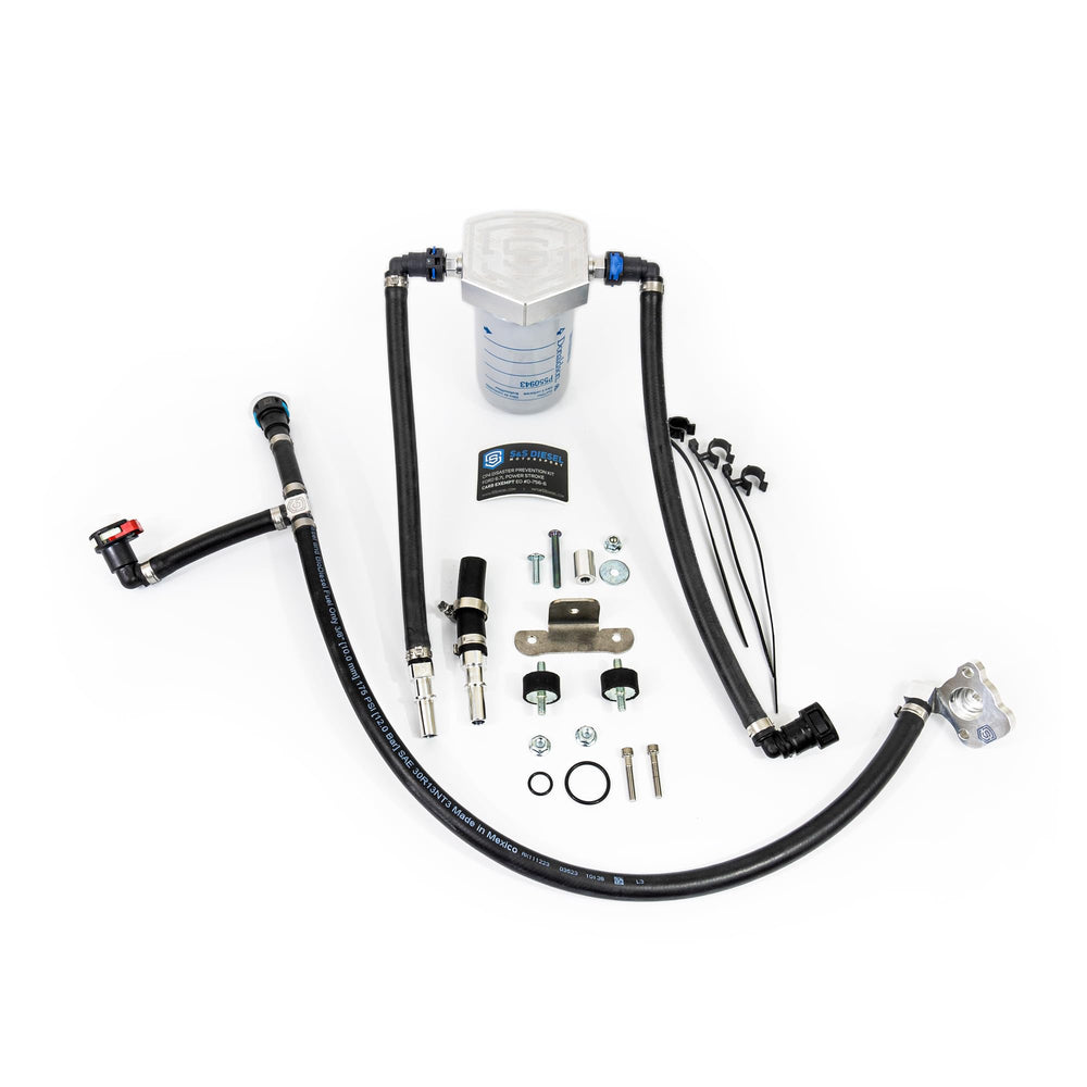 S&S Diesel Gen2.1 CP4 Disaster Prevention Kit front view shows comprehensive debris protection