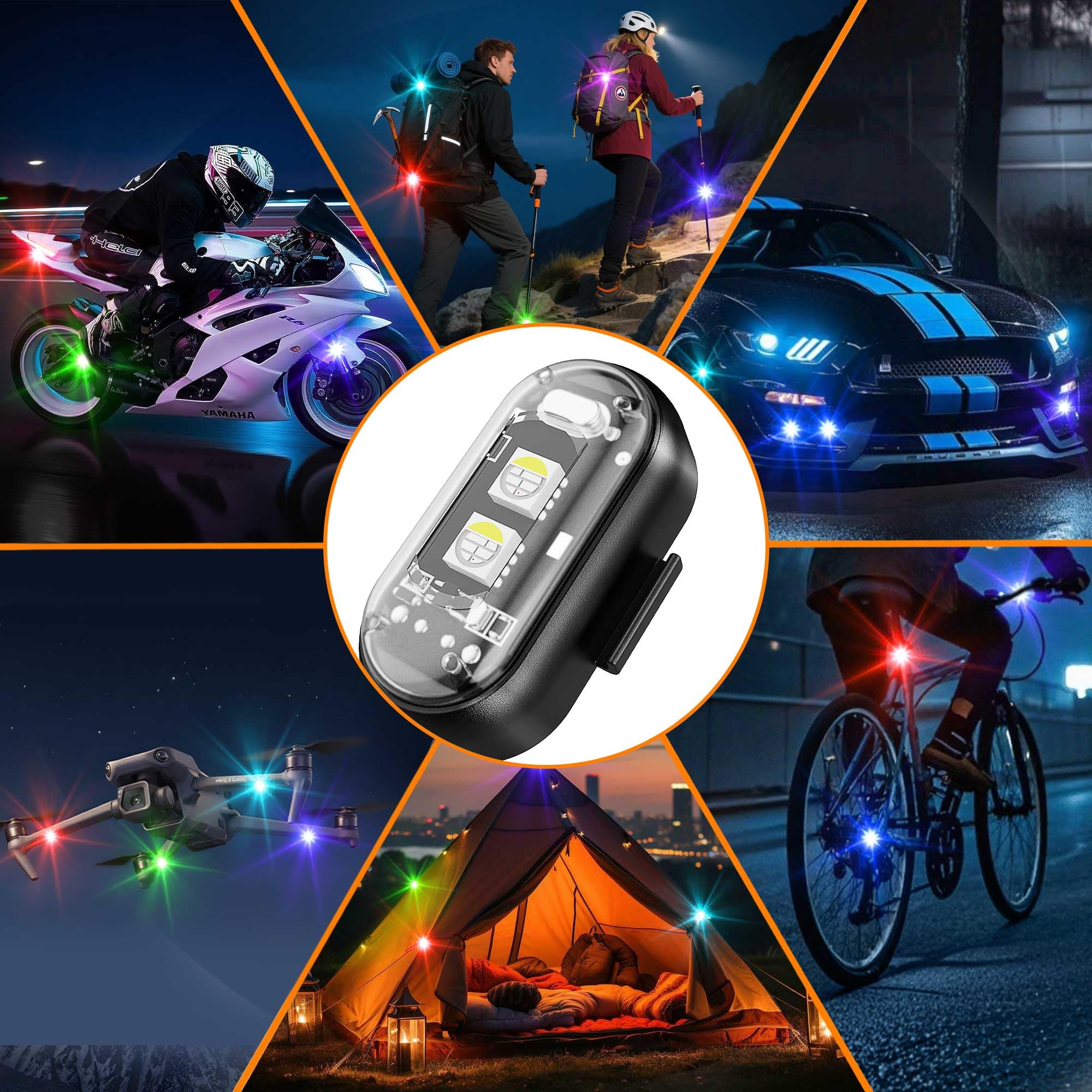 SS VISION strobe lights suit drones, cars, boats and more.