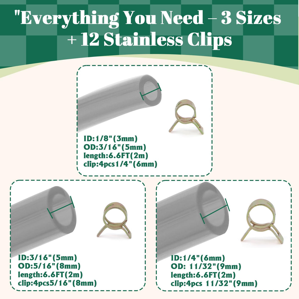 Includes 12 steel clamps for SSFOLPFEE fuel line connections