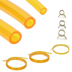 SSFOLPFEE premium TPU fuel line 3mm ID 5mm OD enables flexible routing for small engines.
