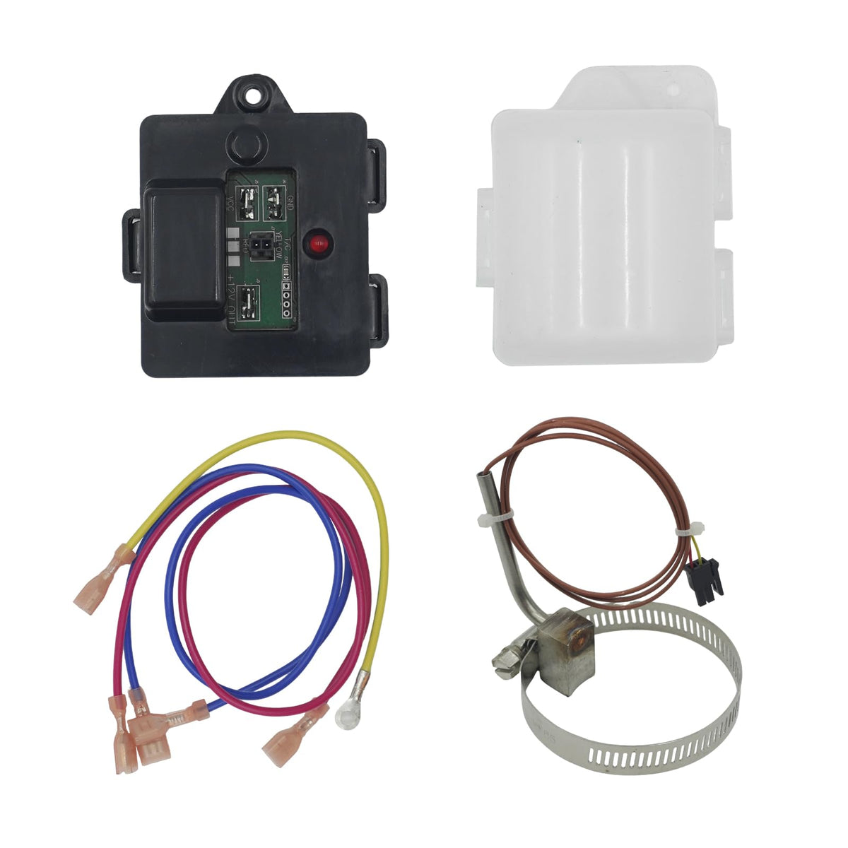 SsllZdq 637360 Norcold control box close-up demonstrates reliable overheating protection for an RV fridge.