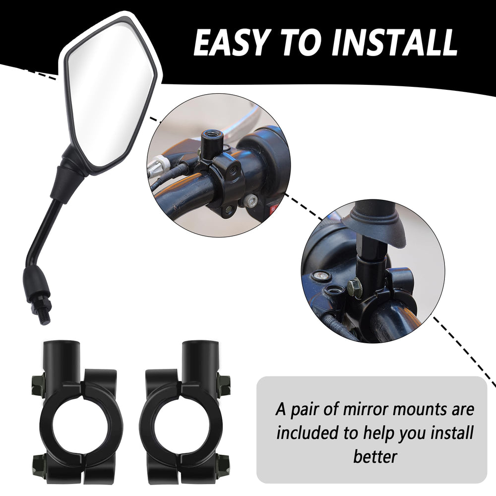 SSNNUU durable-offroad mirror resists shocks for rough terrain.