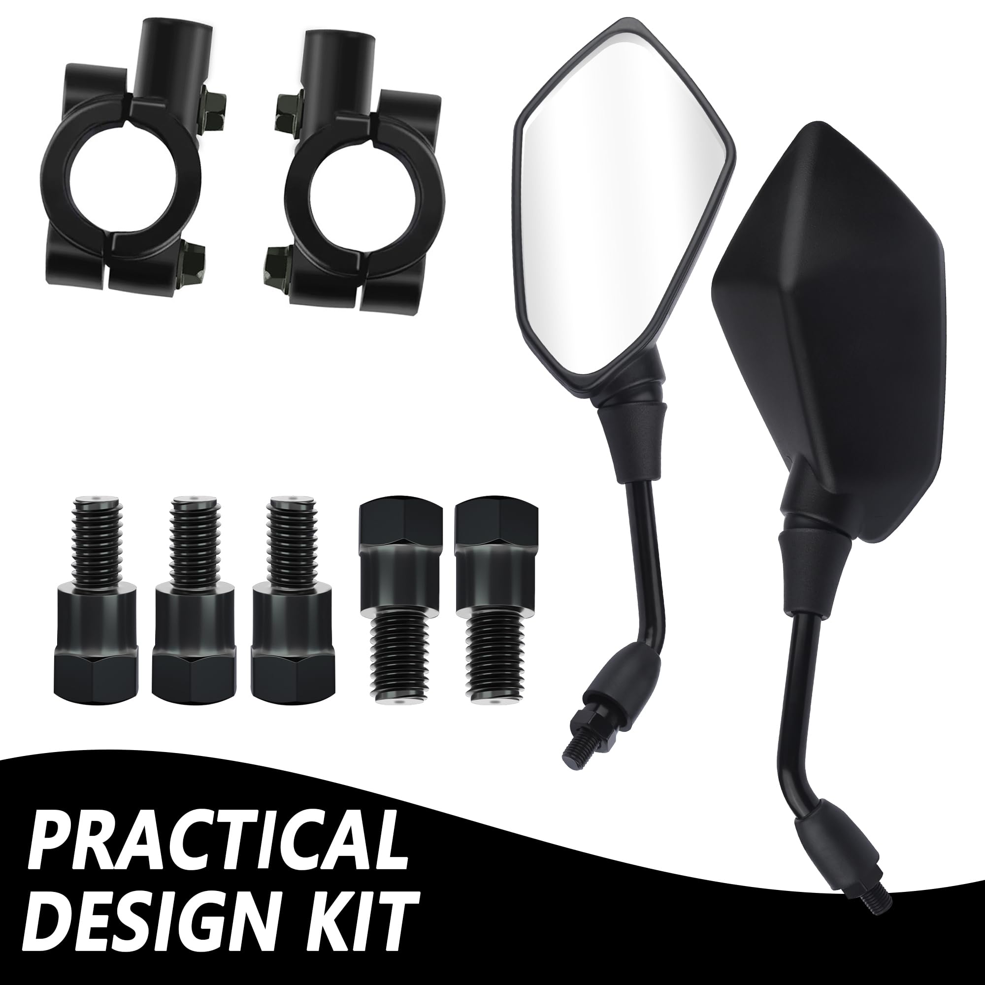 SSNNUU black finish adds sleek style to your bike.
