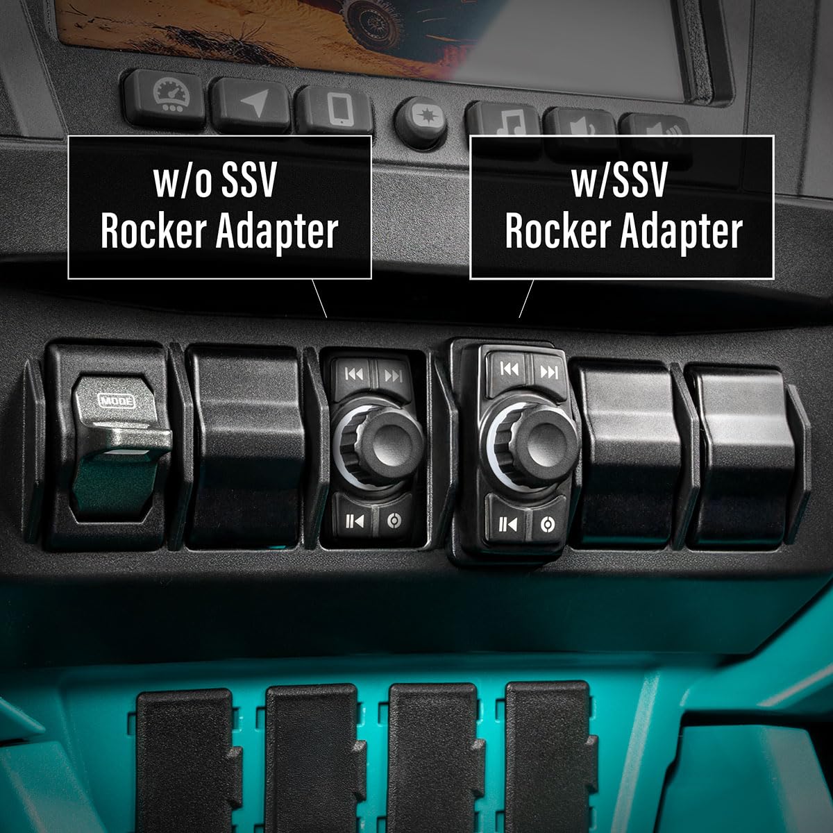 SSV Works 240-RZ6-RSA6 demonstrates rocker-switch fitment in Polaris Pro series