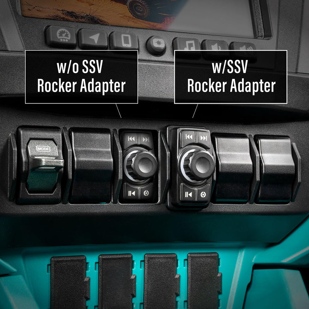 SSV Works 240-RZ6-RSA6 demonstrates rocker-switch fitment in Polaris Pro series