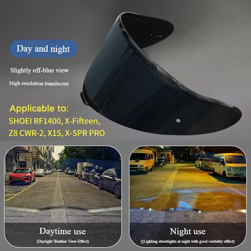 StableNeino visor maintains clear vision from daylight to dusk rides.