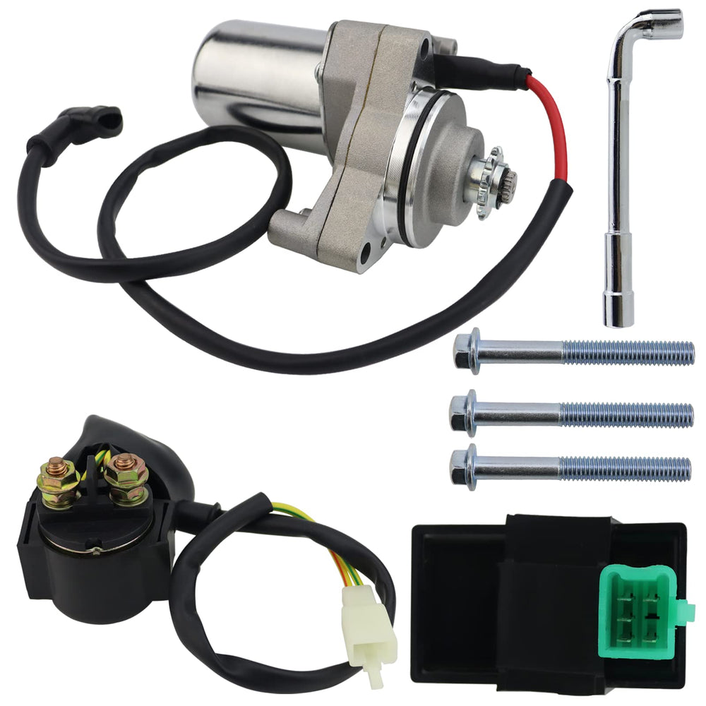 STABSOLI 3-bolt starter motor for ATVs and dirt bikes, reliable ignition help.