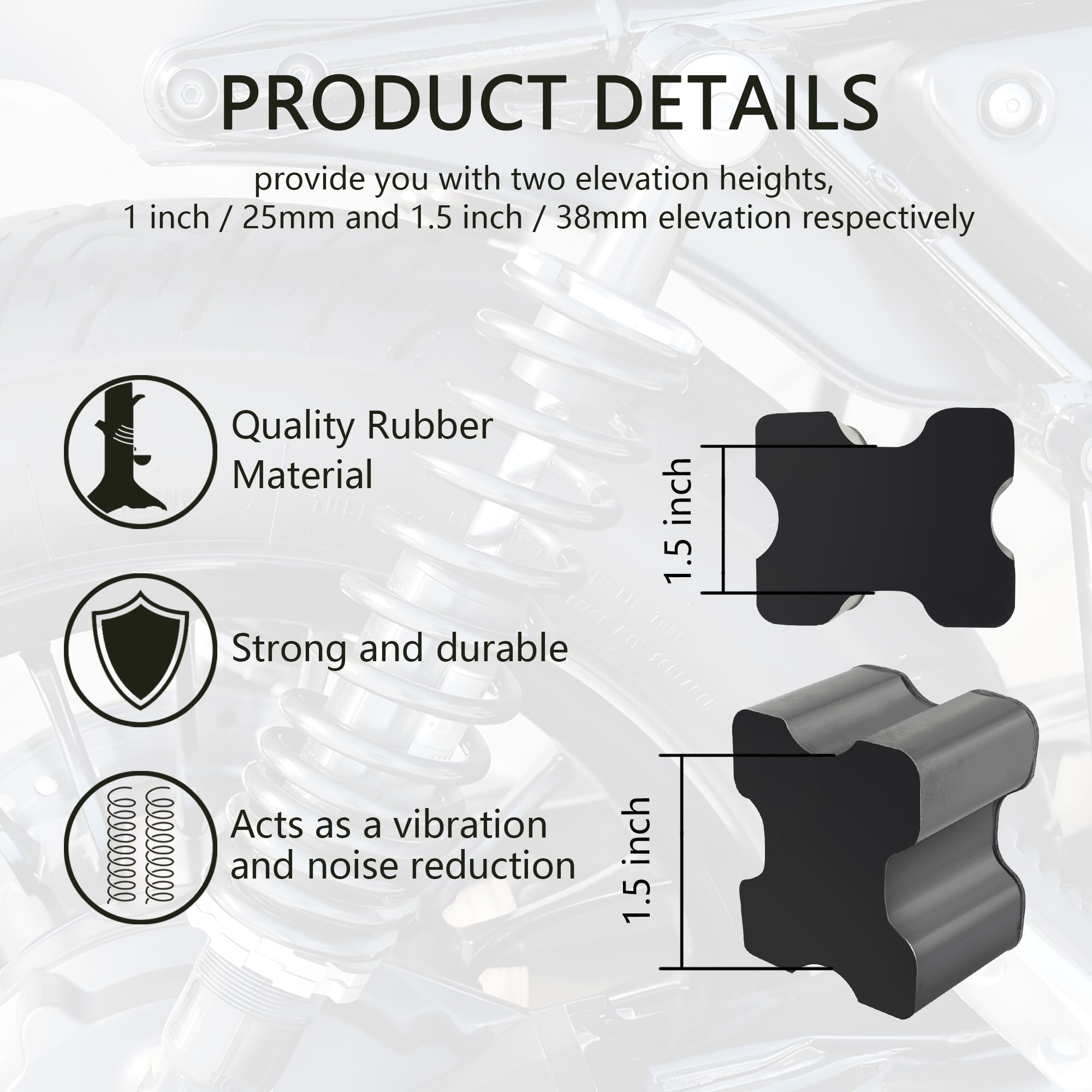 Stacool 8pcs spacer pack packaging image emphasizing wide compatibility