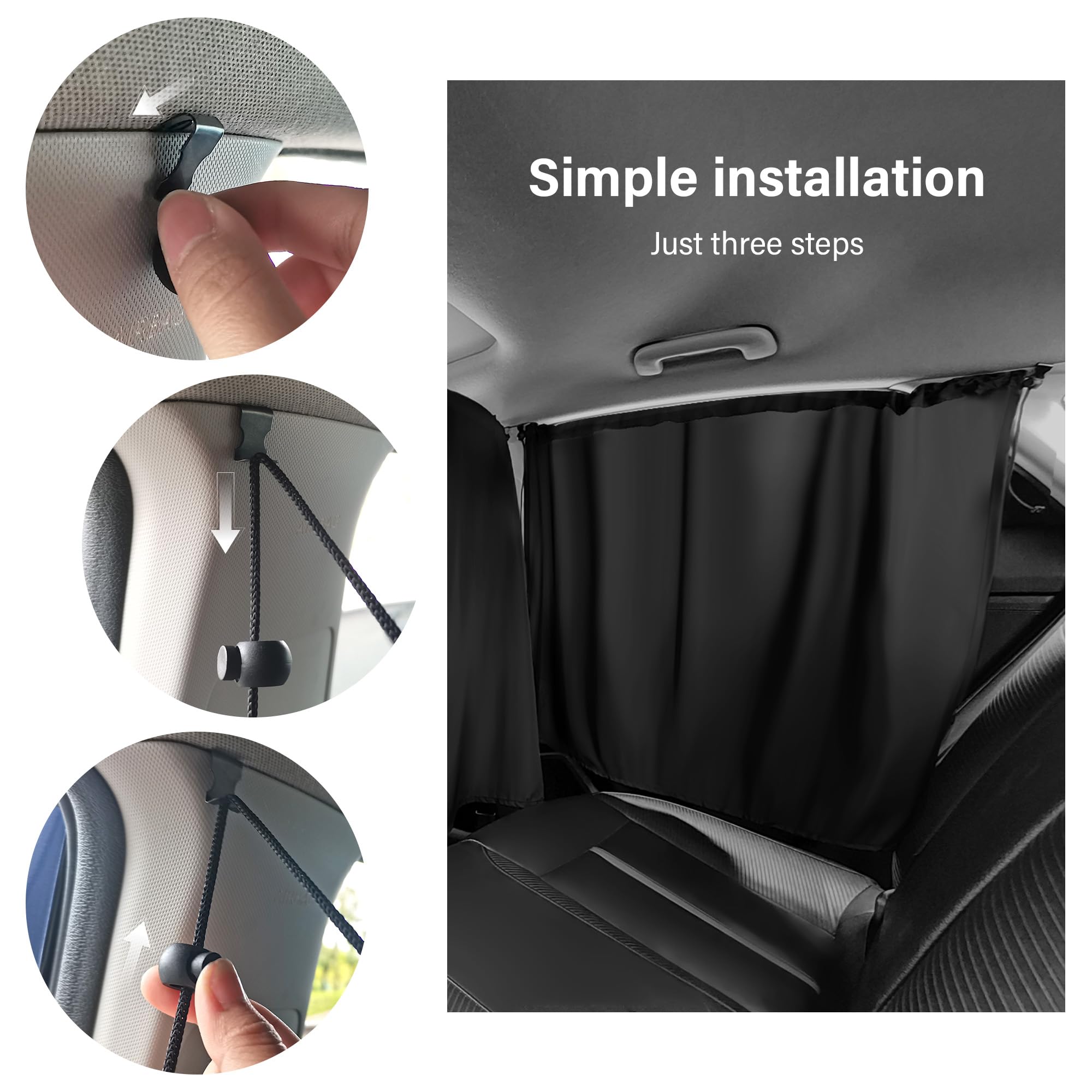 Stacool easy installation with hooks and ribbons for fast setup