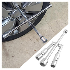 Stacool foldable 4-way lug wrench in 17mm for quick lug nut removal.