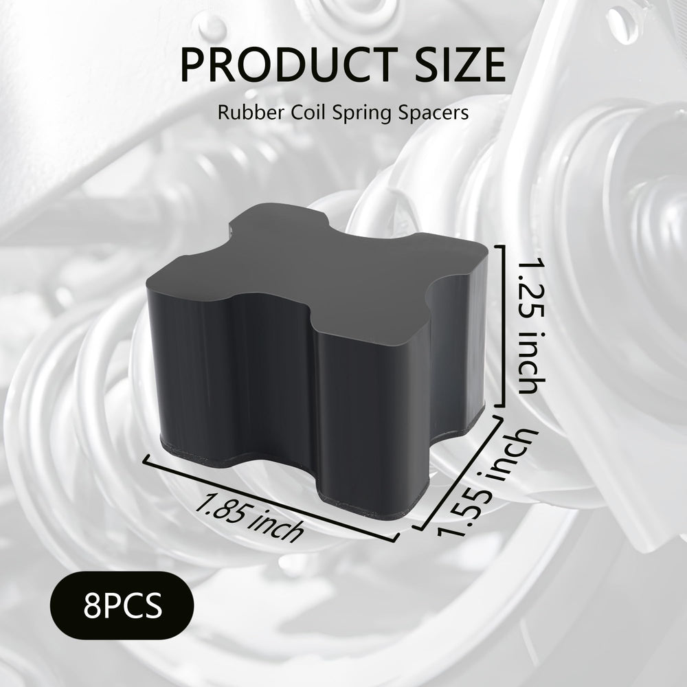 Stacool front spring spacer 1.5in closeup for enhanced ride height and reduced vibration