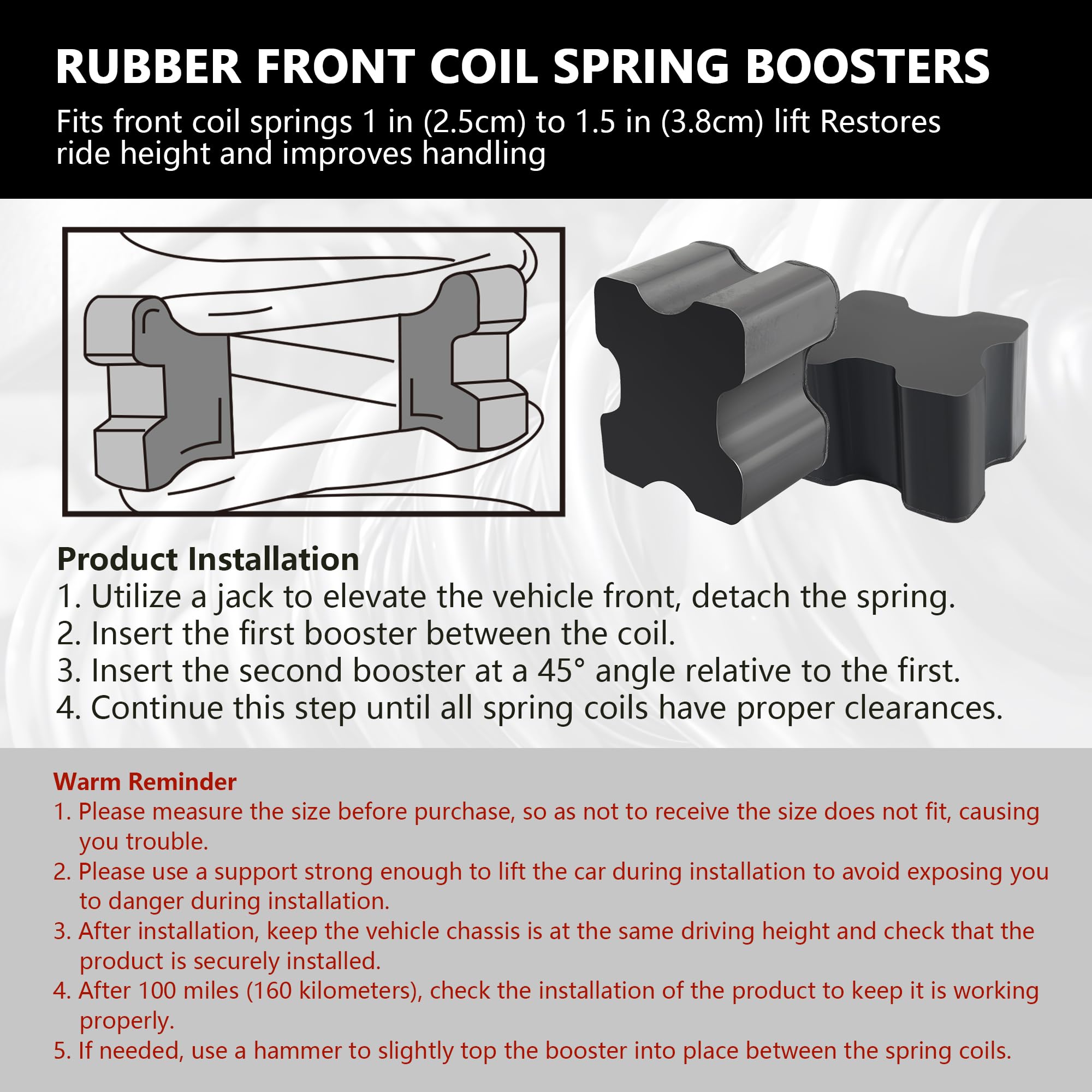 Stacool universal-fit spacer on a vehicle illustrating versatility
