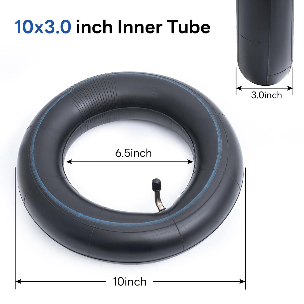 StaiBC inner tube close-up of angled CR202 valve on 10x2.5 tire