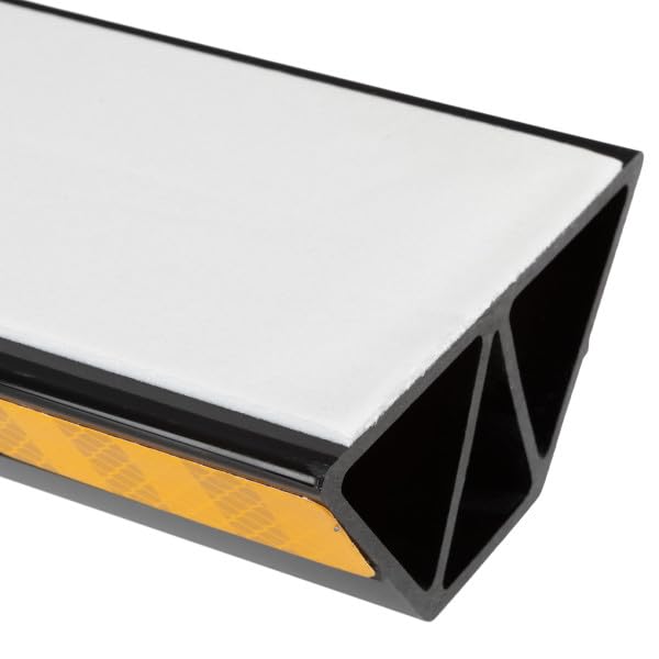 Stalwart garage stopper with peel-and-stick base enabling tool-free installation for renters.