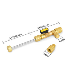 Stanbroil R410/R32 brass adapter enables leak-free connections during refrigerant work