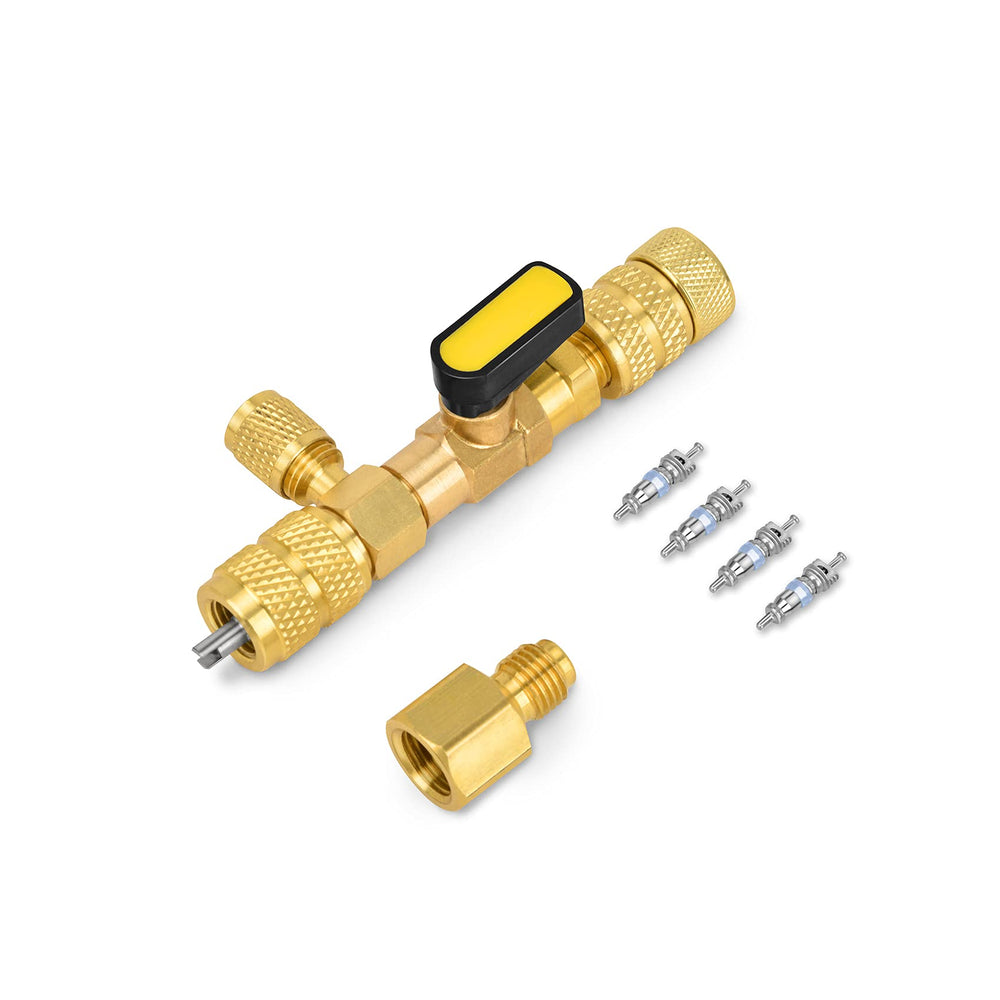 Stanbroil valve core remover with dual ports eases quick service for 1/4-inch and 5/16-inch lines