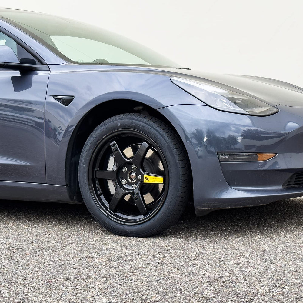 StanceMagic 125/80R18 tire view showing compact, space-saving roadside tire option.