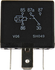 Standard Motor Products RY116 relay, top view, small form factor supports flexible mounting