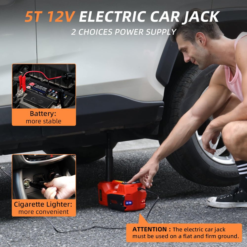 STANDTALL built-in tire inflator with real-time pressure display